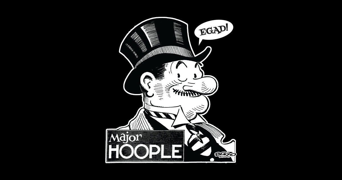 Major Hoople Egad! Comics Sticker TeePublic