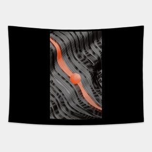 Abstract waves and marble Tapestry