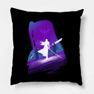 The Man in the Black Cape Pillow