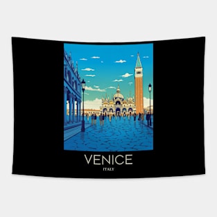 A Pop Art Travel Print of Venice - Italy Tapestry