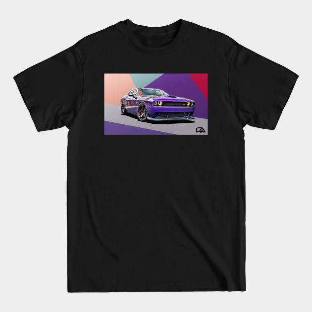 Discover Dodge Challenger Illustration - Muscle Car - T-Shirt