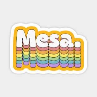 Mesa // Retro Typography Design Magnet