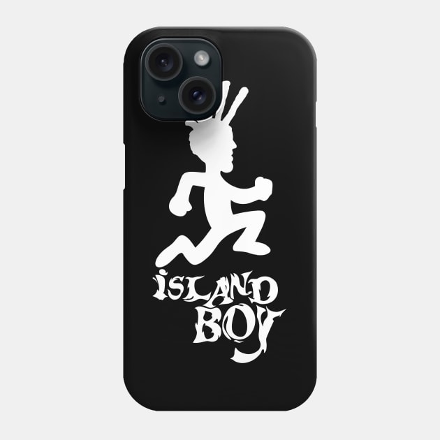 Island Boy (white print) Phone Case by TommyVision