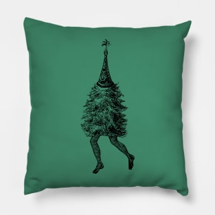 Vintage Christmas Tree with Legs Pillow