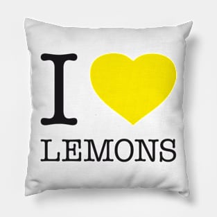 I HEART LEMONS Pillow