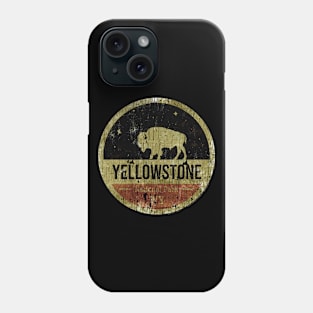 yellowstone national park badge classic round Phone Case