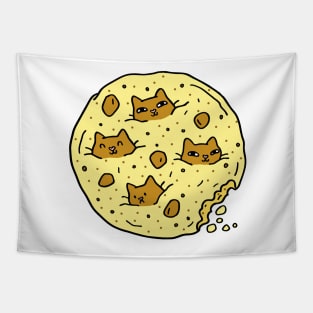 Cat Chip Cookie Tapestry