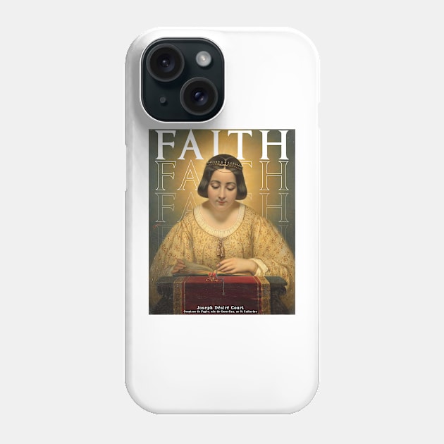 Joseph-Désiré Court: Countess de Pagès, née de Cornellan, as St Catherine 1850 Phone Case by bmron