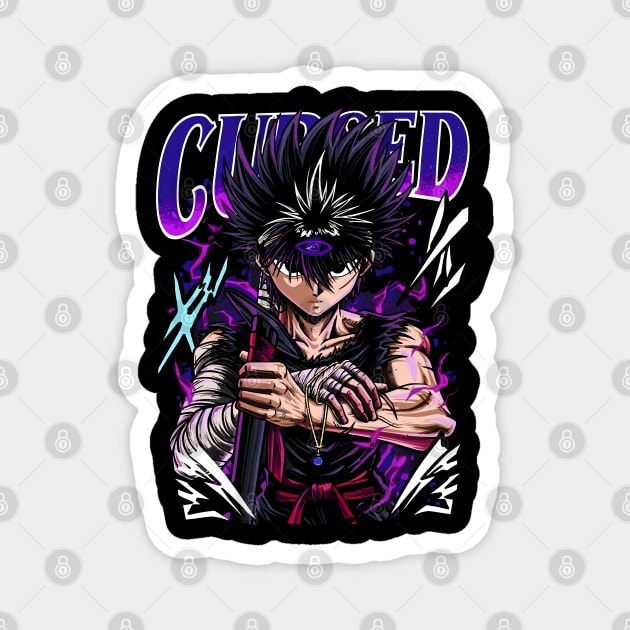 Hiei Cursed Eye - Yu Yu Hakusho Magnet by Otaku Vibes