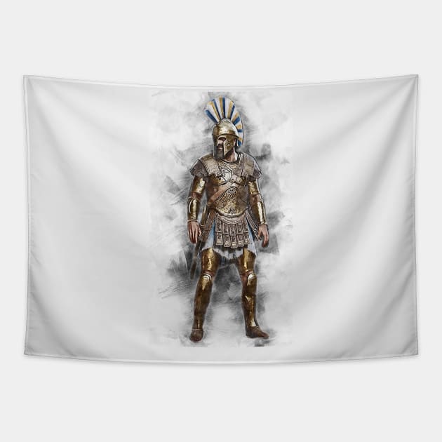 Greek hoplite Tapestry by ErianAndre