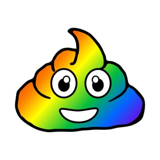 rainbow poo emoji T-Shirt