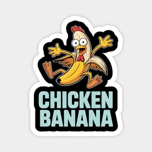 Chicken Banana - This funny gift is perfect for anyone who loves absurd humor, internet memes, and playful, eye-catching designs that spark conversation. Magnet