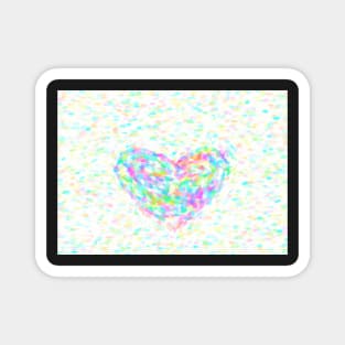 Pastel Heart Magnet