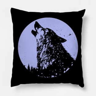 Howling Wolf Pillow