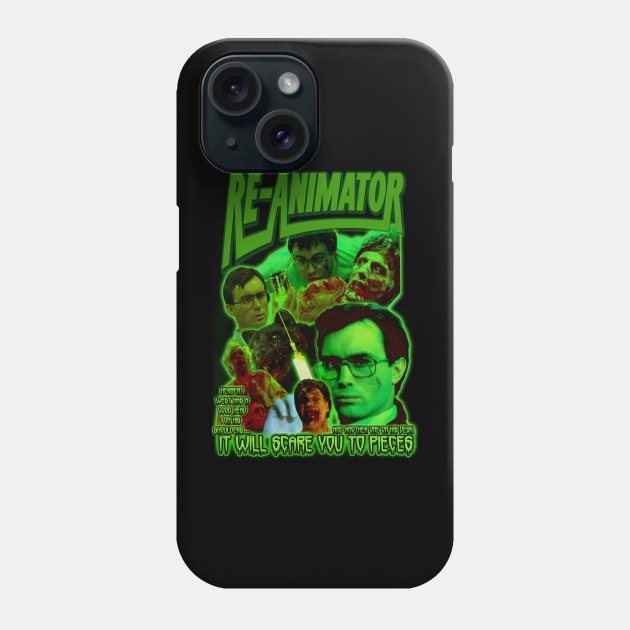 RE-ANIMATOR. (1985) Retro Cult Horror. Phone Case by The Dark Vestiary