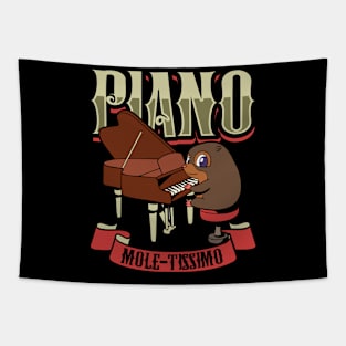 Piano Mole-tissimo - Mole on the piano Tapestry