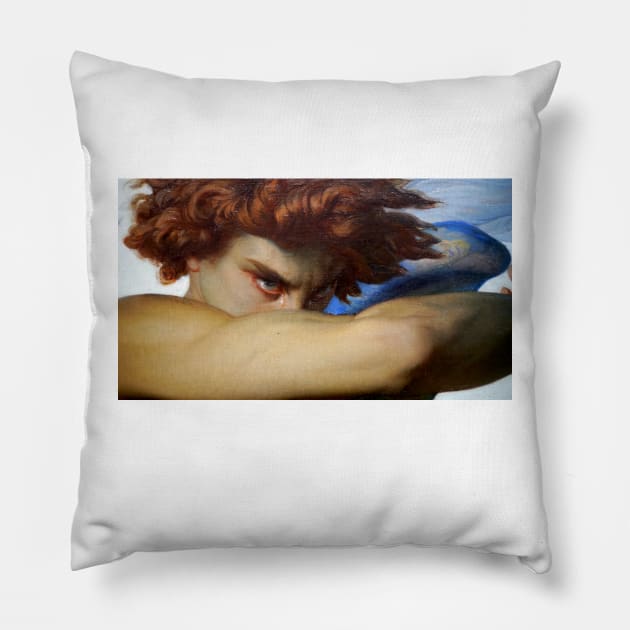 Fallen Angel Shirt Painting Lucifer Alexandre Cabanel Pillow by HipHopTees