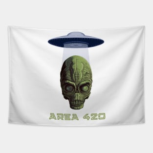 Alien Area 420 Kush Zone Tapestry