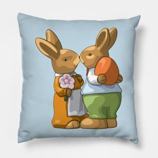 Easter Bunny with Egg Pillow