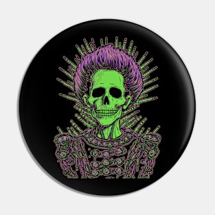 Goth Skeleton Pin