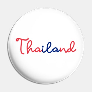 Thailand - Thai red and blue - Flag color Pin