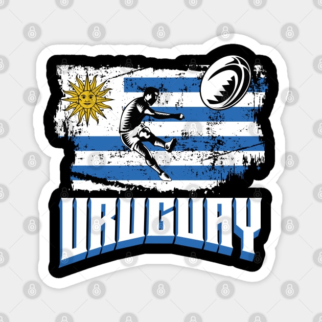 Rugby Uruguay Magnet by EndStrong