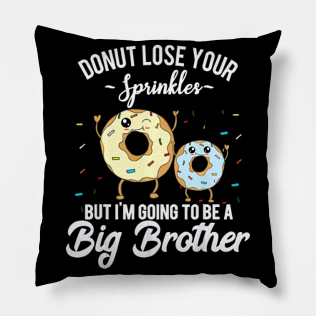 Im Going to Be a Big Brother Shirt Funny Donut Pillow by AstridLdenOs