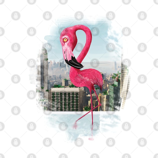 smile flamingo by Jack Wolfie Gallery