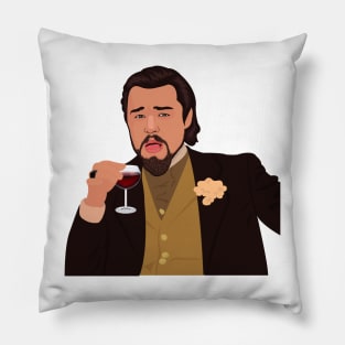 Di Caprio Laughing Meme Pillow