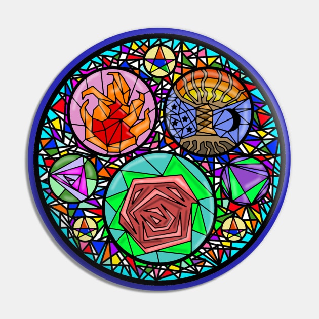 Stained Glass Window Pin by FancyKat