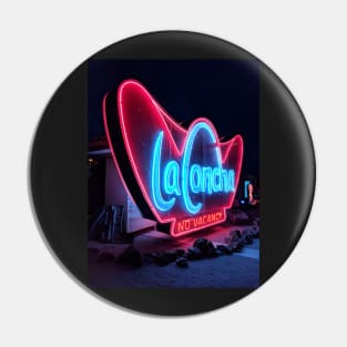 La Concha Neon Sign Pin