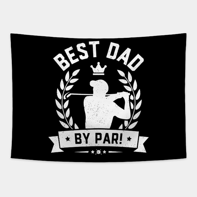 Best Dad By Par Tapestry by trendingoriginals