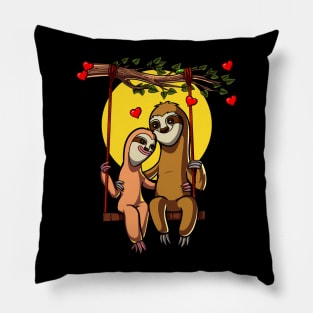 Cute Sloth Couple Pillow