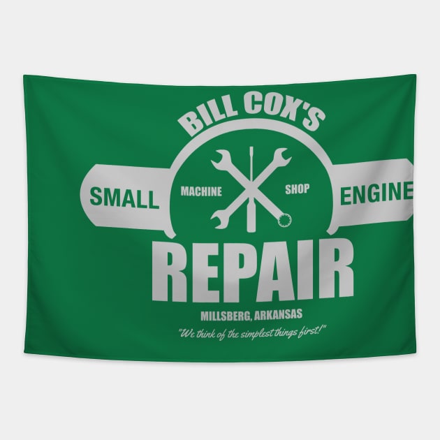 Bill Cox Small Engine Repair Tapestry by MonkeyKing