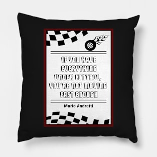 Mario Andretti Sports quotes Pillow