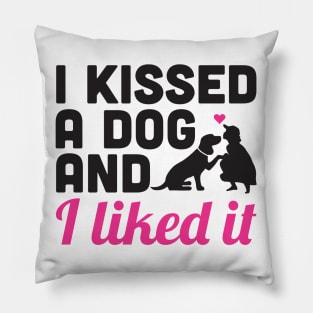 Kissed Dog 2 Pillow