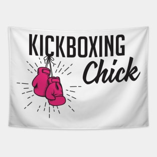 Kickboxing chick Tapestry