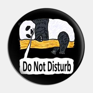 Do Not Disturb Panda Pin