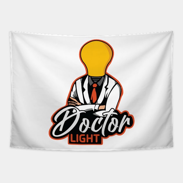 Doctor Light Tapestry by Coco Graphics