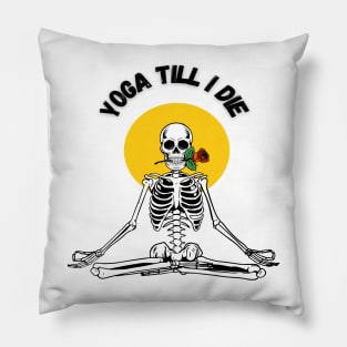 Yoga skeleton Pillow