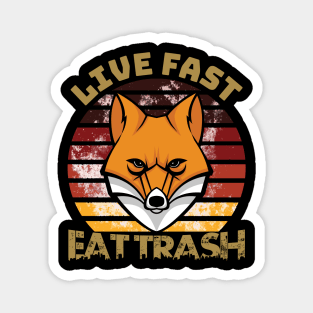 Live Fast Eat Trash Possum Magnet