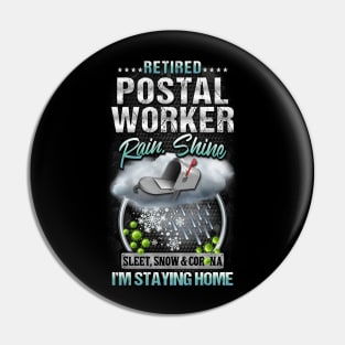 Retired Postal Worker Pin