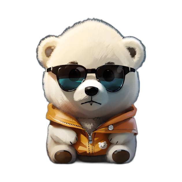 Polar bear with Sunglasses by JapKo