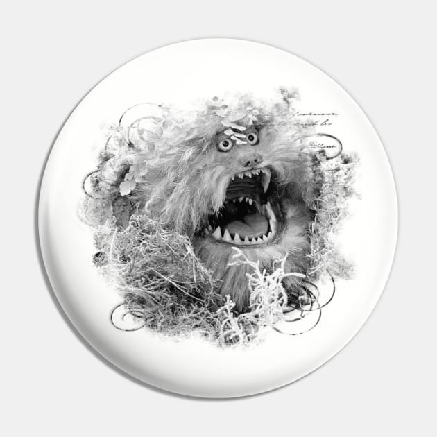 Fizzgig Black and White Pin by ArtistryofTCW