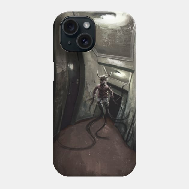 There is something on the third floor Phone Case by Danny Ingrassia Art