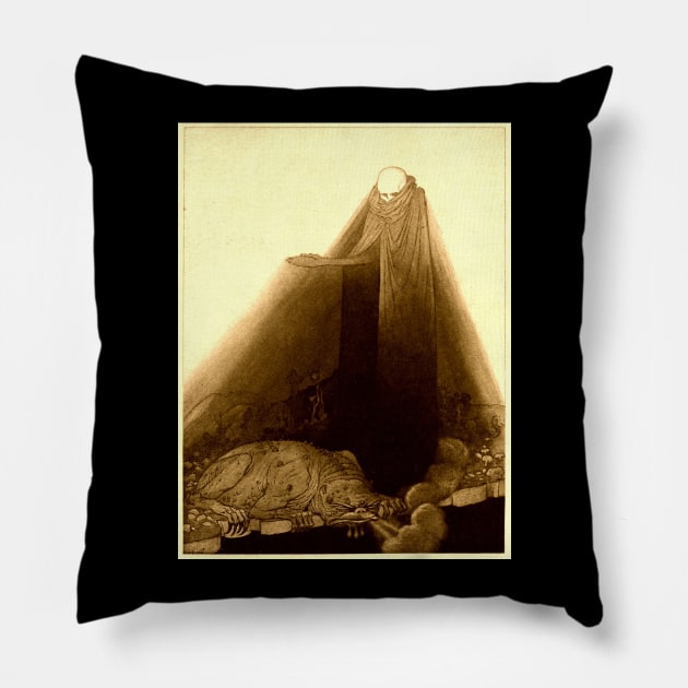 Sidney Sime #1 Fantasy Occult Fiction Horror Science Weird Tales Pillow by AltrusianGrace