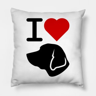 I Love Labrador Pillow