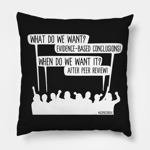 Scientific Protest Pillow by SaintSaturn