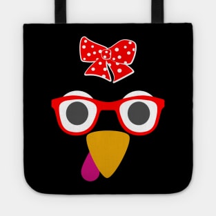 Cute Turkey Face Tote