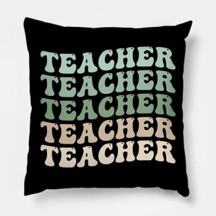 Retro teacher appreciation gifts Pillow